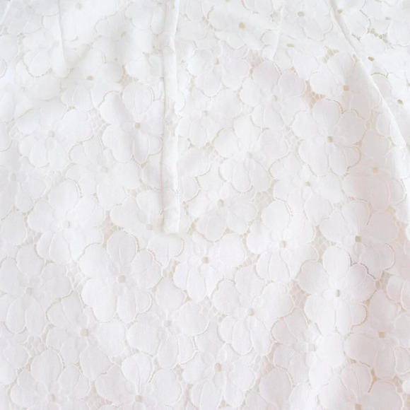 Diane Von Furstenberg DVF White Floral Lace Warner Shift Midi Dress 6 - Picture 7 of 15